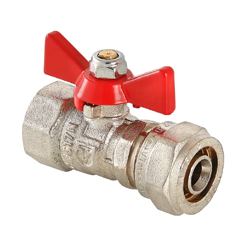 Valtec VT342 Кран шар под обжим 16х1/2 ВР (14/224)