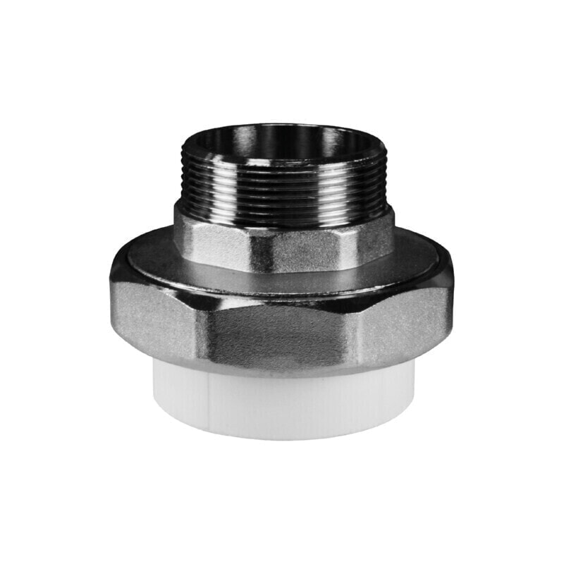 ValFex Муфта комб.разъём.(американка) НР 25x1" (уп80/20) БЕЛАЯ