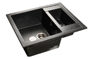 Gran Fest Мойка комп. Quadro GF-Q610K (610х500) ЧЁРНЫЙ